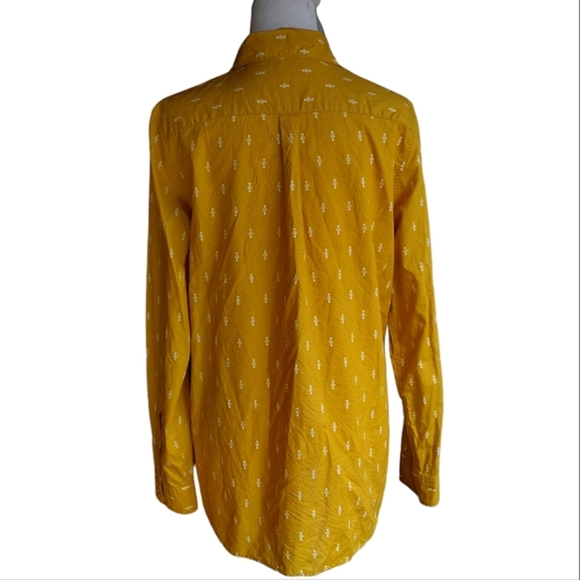 Garnet Hill Signature Organic Pima Cotton Essential Button Up Shirt Size 12 - Picture 8 of 8